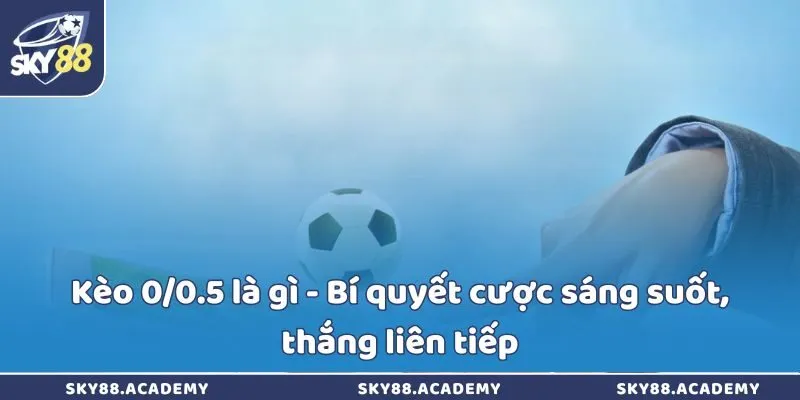 Kèo 0/0.5 là gì - Bí quyết cược sáng suốt, thắng liên tiếp Kèo 0/0.5 là gì - Bí quyết cược sáng suốt, thắng liên tiếp